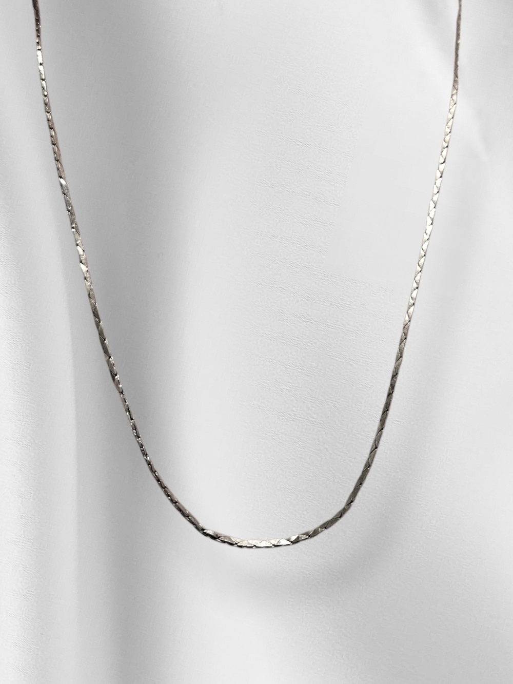 Vintage Silver-Tone Chain Necklace